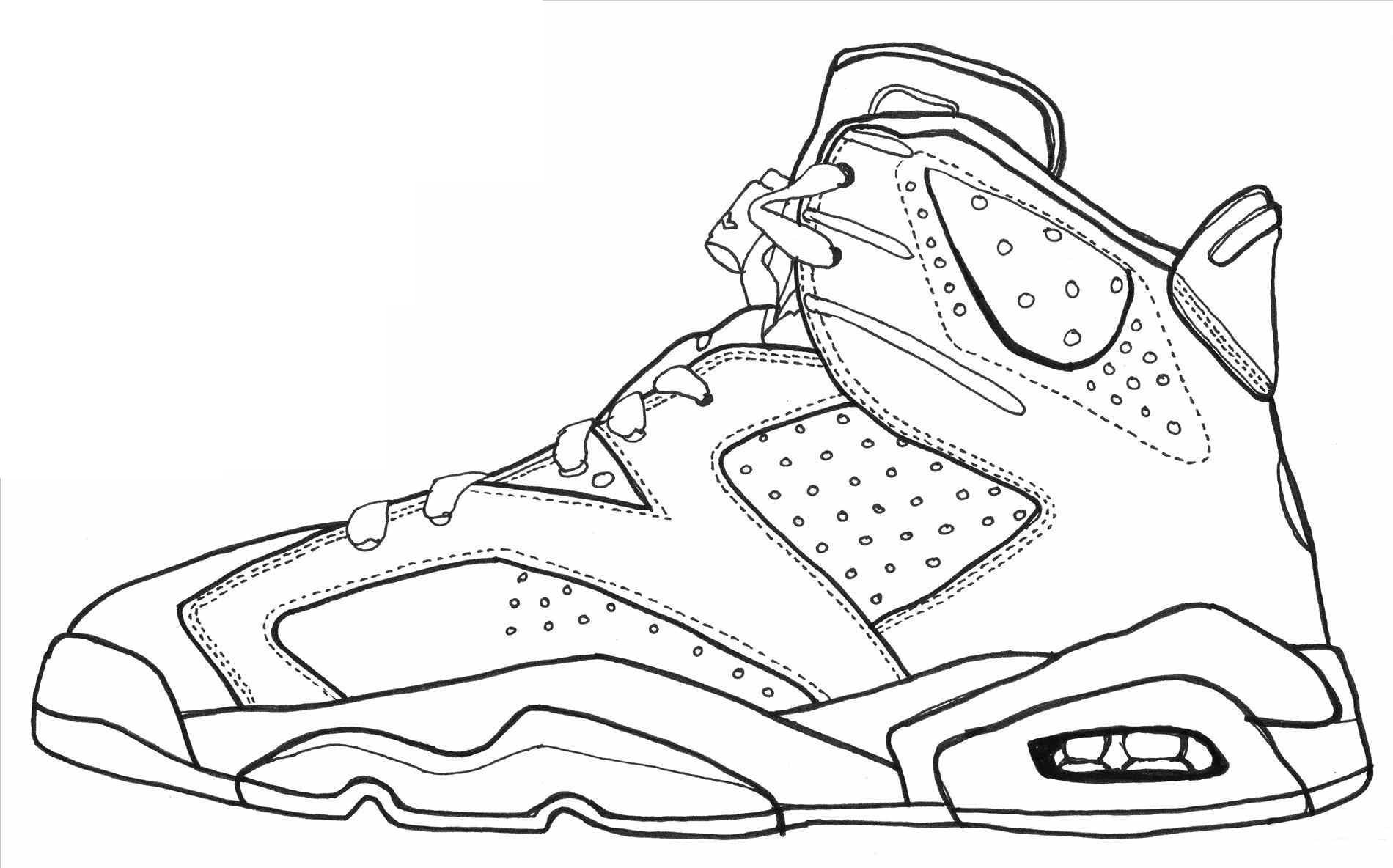 Nike Air Jordan рисунок