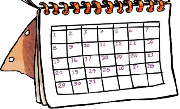 Лист календаря рисунок