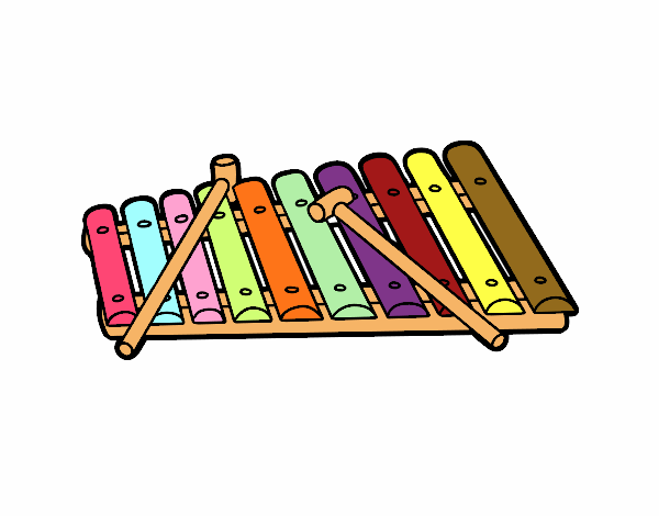 Ксилофон нарисовать