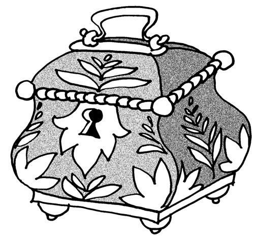 Сундучок раскраска