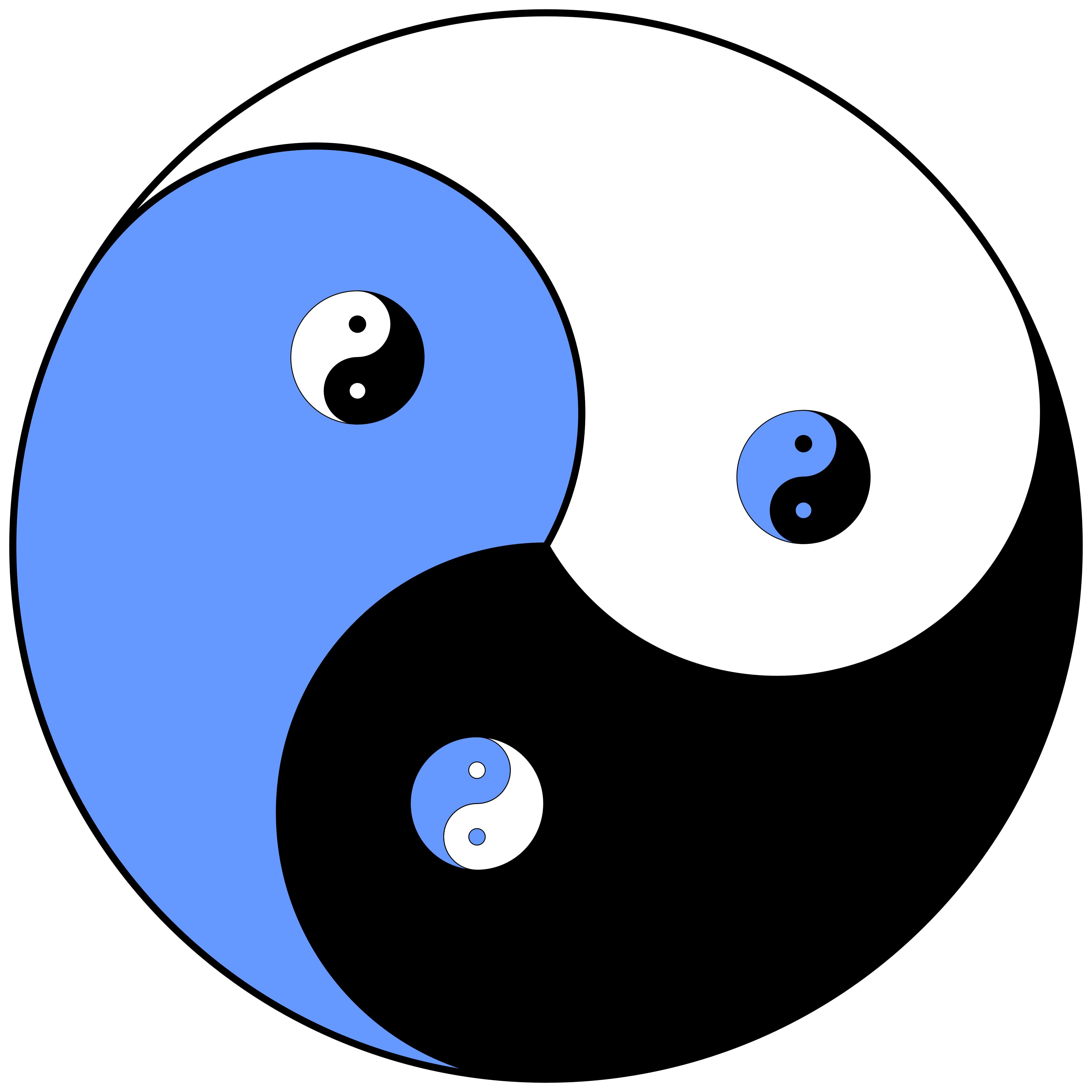 Yin and yang. Символ китайской философии Инь-Янь.