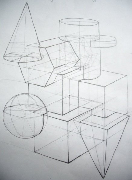 Архитектурные врезки геометрических тел