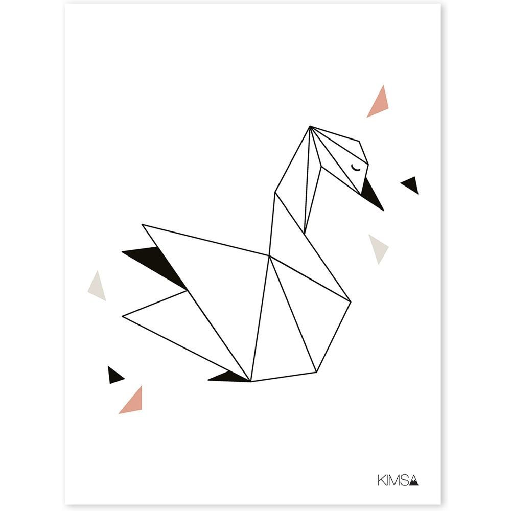 Рисунки из треугольников животные