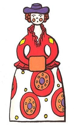 Барыня узоры Дымковская барышня