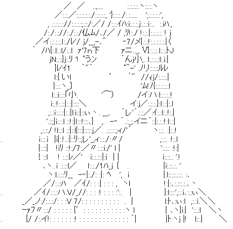 Рисунки символами аниме