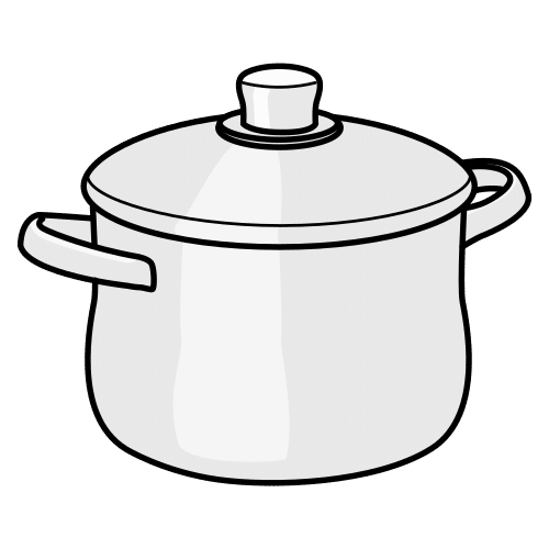 Кастрюля раскраска для детей