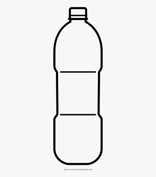 Пластиковая бутылка трафарет