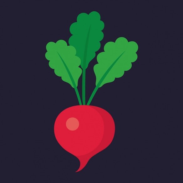 Нарисовать редиску