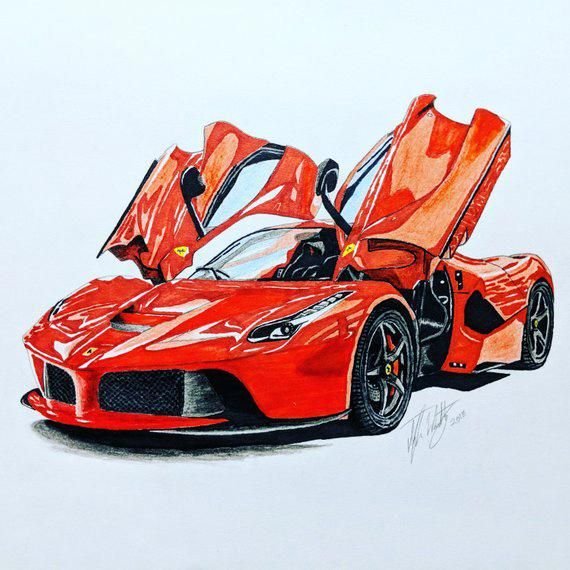 Рисование спорткара