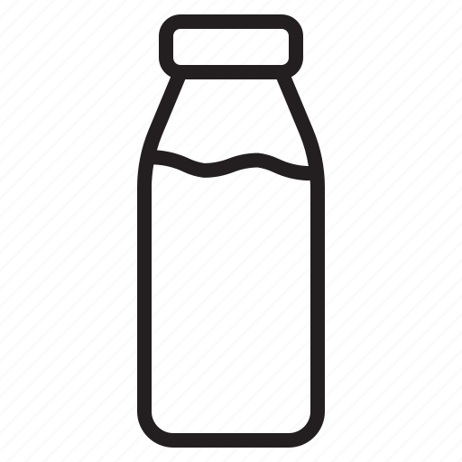 Пиктограмма бутылка молока