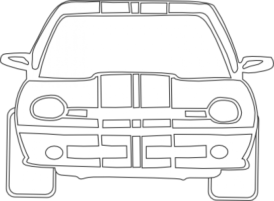 Русонок машины спереди