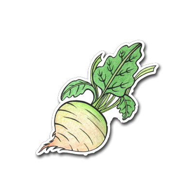 Редька мультяшный