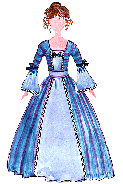 Театральный костюм рисовать