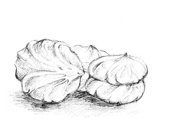 Карандашный рисунок зефира