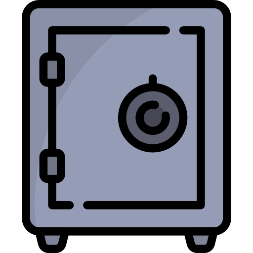 Сейф нарисованный открытый