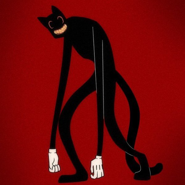 Черный кот из мультфильма