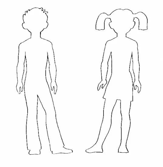 Фигурка человечка для вырезания