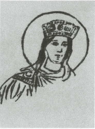 Княгиня Ольга фреска Софийского собора