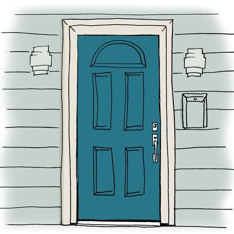 Дверь нарисованная