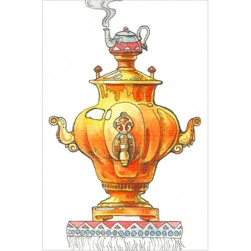 Самовар рисунок