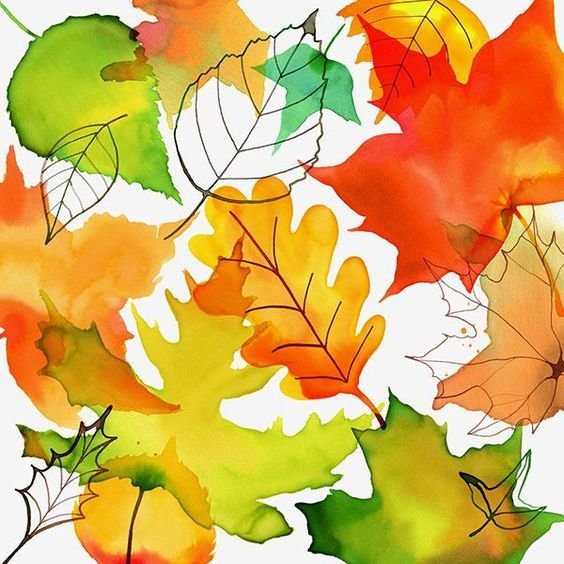 Ковер из осенних листьев аппликация