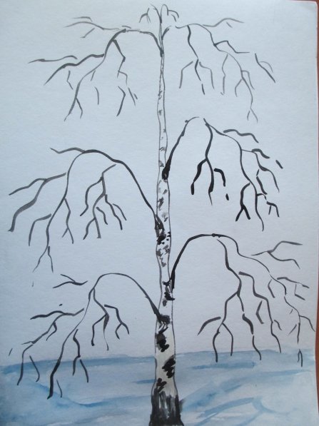 Иллюстрация к стихотворению береза Есенин