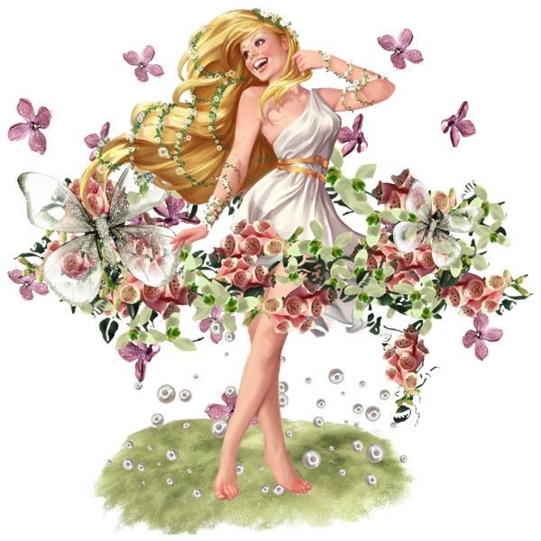 Весенняя девушка иллюстрация