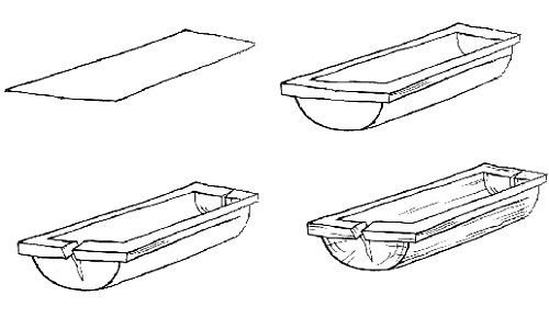 Корыто раскраска для детей