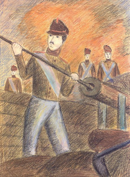 Бородино иллюстрации к стихотворению Лермонтова