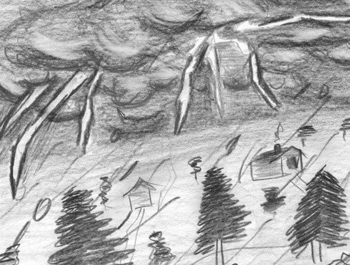 Гроза простым карандашом