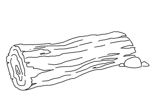 Бревно иллюстрация