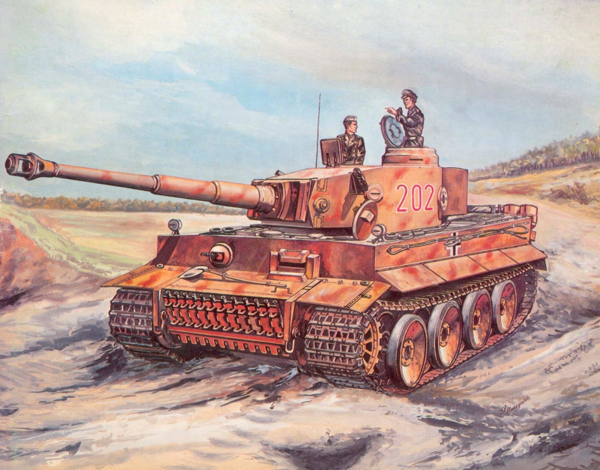 Немецкий танк тигр vi
