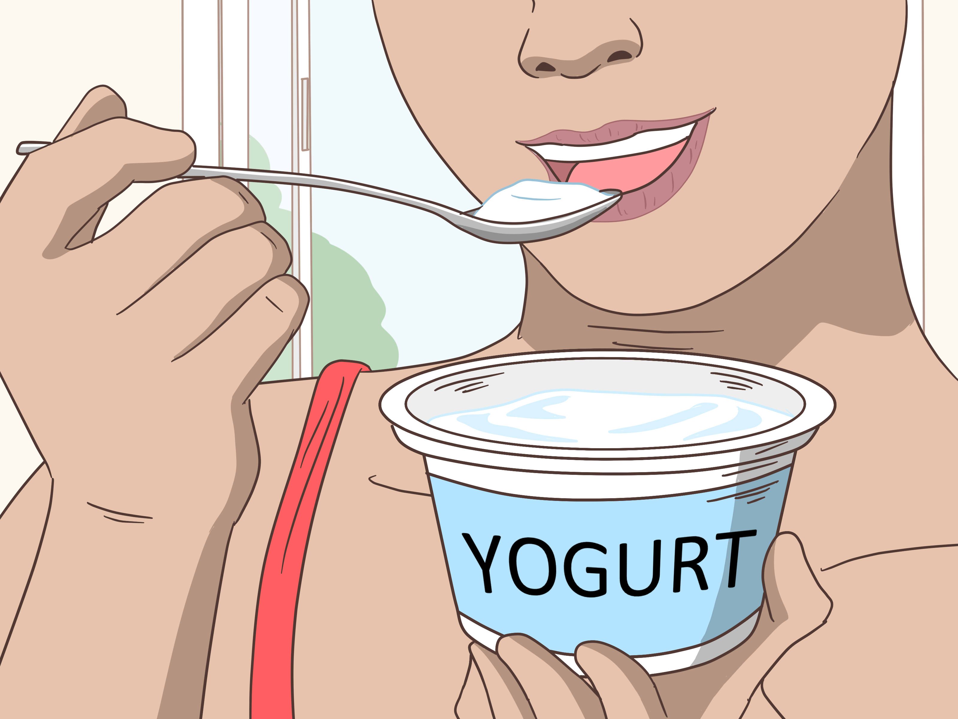 Кушать йогурт карикатура