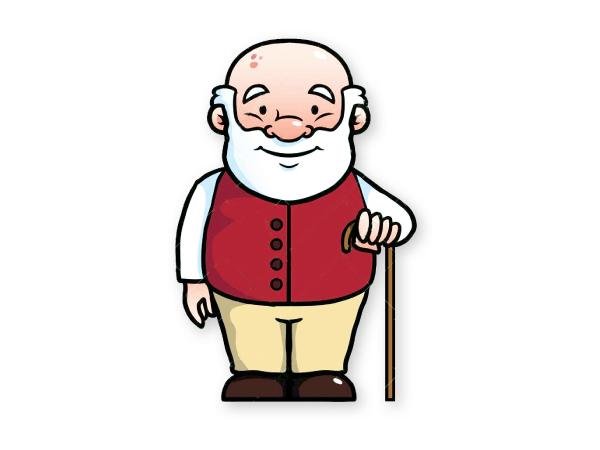 Мультяшный дед
