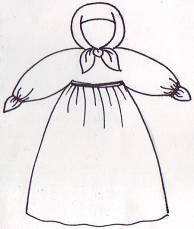 Чучело Масленицы рисунок