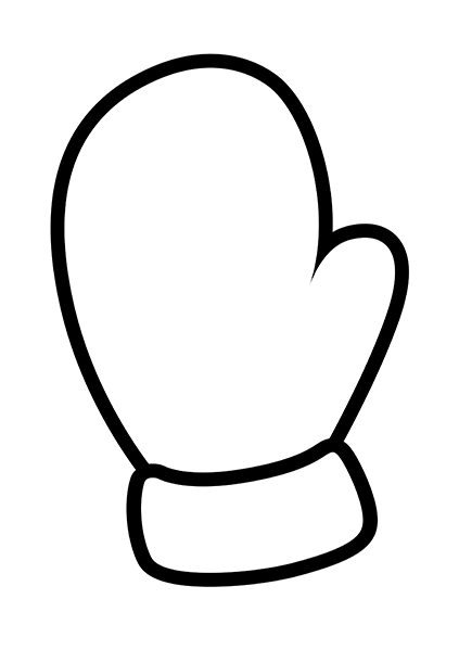 Раскраска. Рукавичка