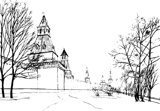 Архитектура Нижний Новгород иллюстрации акварель