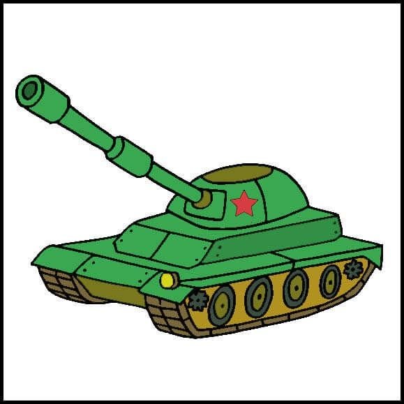 Военный танк для детей