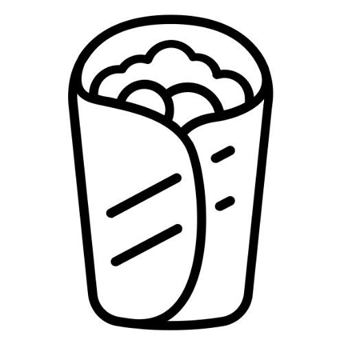 Шаурма раскраска