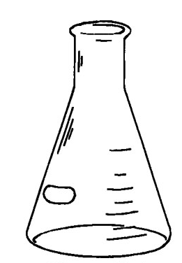 Коническая колба Эрленмейера рисунок
