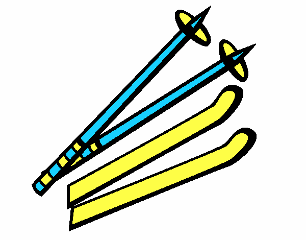 Лыжи для срисовки