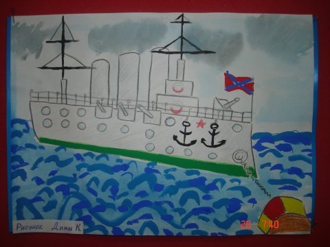 Рисуем крейсер Аврора