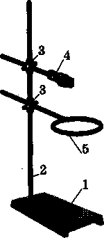 Лабораторный штатив рисунок Химич