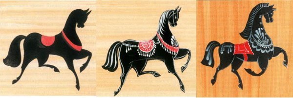 Городецкий конь рисунок (50 фото)