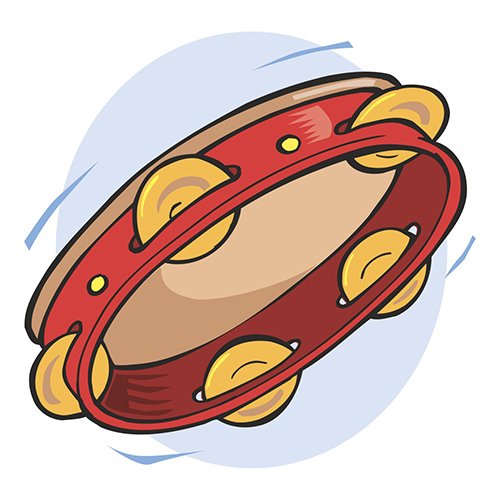 Нарисовать бубен