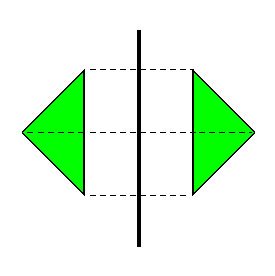 Зеркальная симметрия тетраэдра относительно плоскости