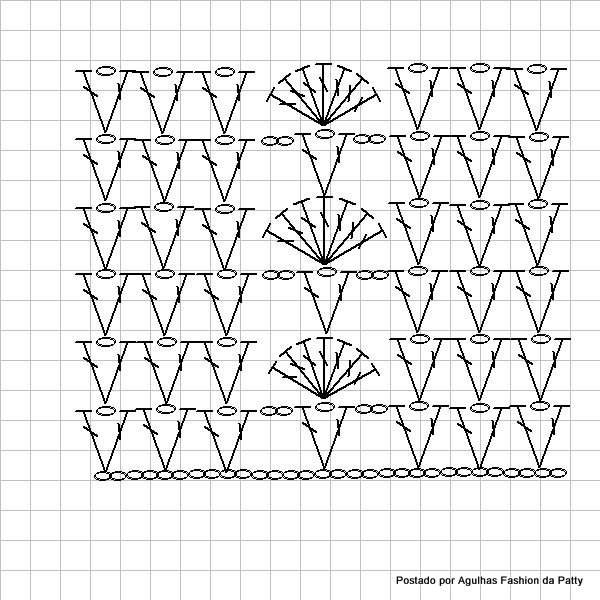 Схемы вязания крючком узор Ракушка