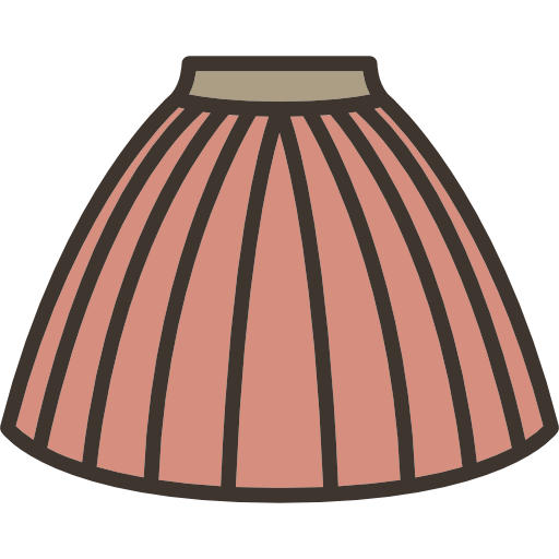 Юбка раскраска для детей