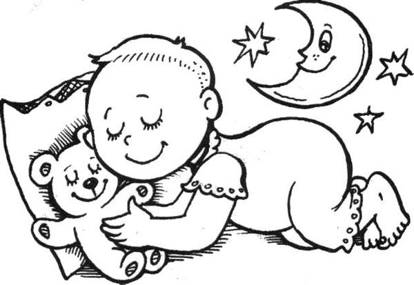 Сон раскраска