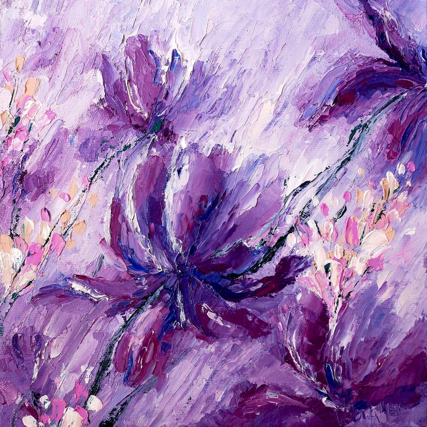 Рисунки фиолетового цвета